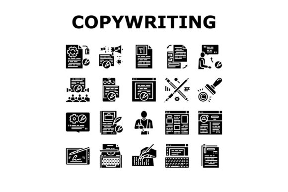 Download Copywriting Content Strategy Icons Set - Content strategy Collection