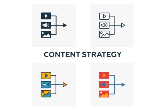 Download Content Strategy Icon Set - Content strategy Collection