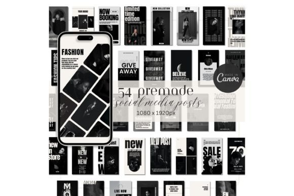 Download Black &amp; Cream Retro Elegance Posts - Retro Collection