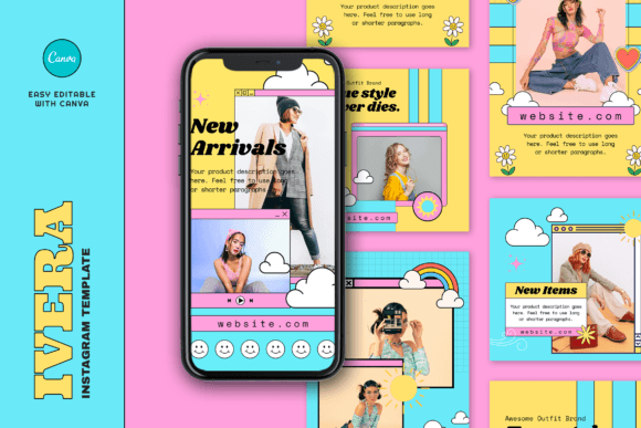 Download Ivera Retro Fashion Instagram Template - Retro Collection