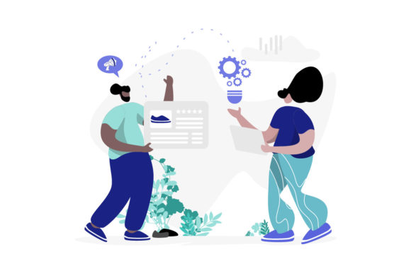 Download Content Strategy Flat Illustration - Content strategy Collection