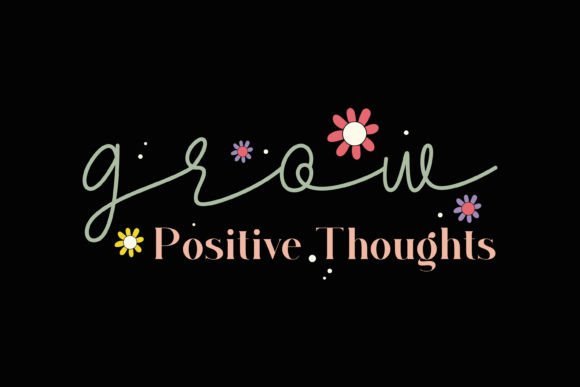 Download Retro Grow Kindness Positive Quotes - Retro Collection