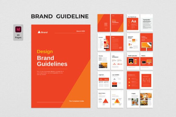 Download Orange Template Brand Guidelines - Orange template Collection