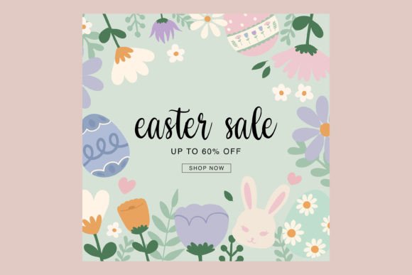 Download Easter Holiday Sales Square Template - Sale Collection