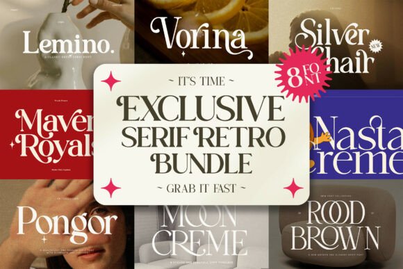 Download Exclusive Serif Retro Bundle - Retro Collection