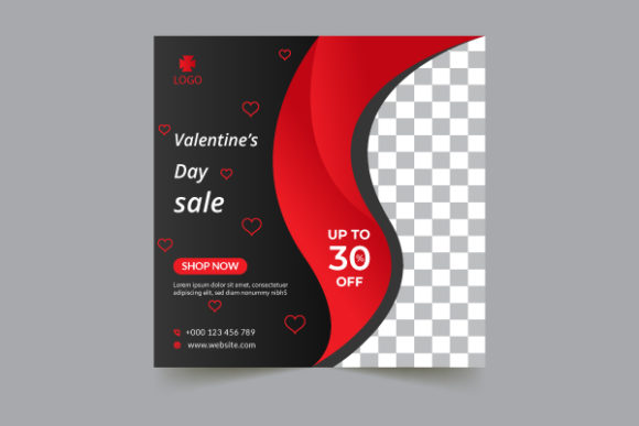 Download Valentine's Day Sale Social Post Banner - Sale Collection