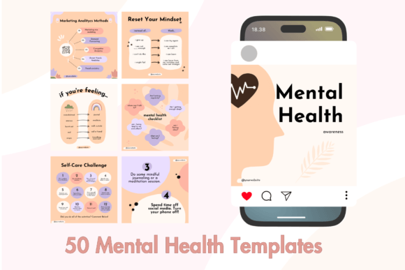Download Mental Health Instagram Templates - Instagram templates Collection