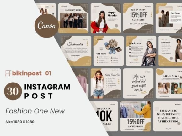 Download Fashion Canva Instagram Post Template - Canva instagram post Collection